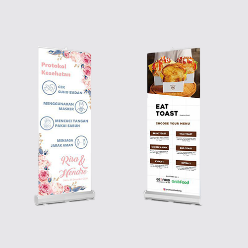 Cetak Roll up Banner 60 cm